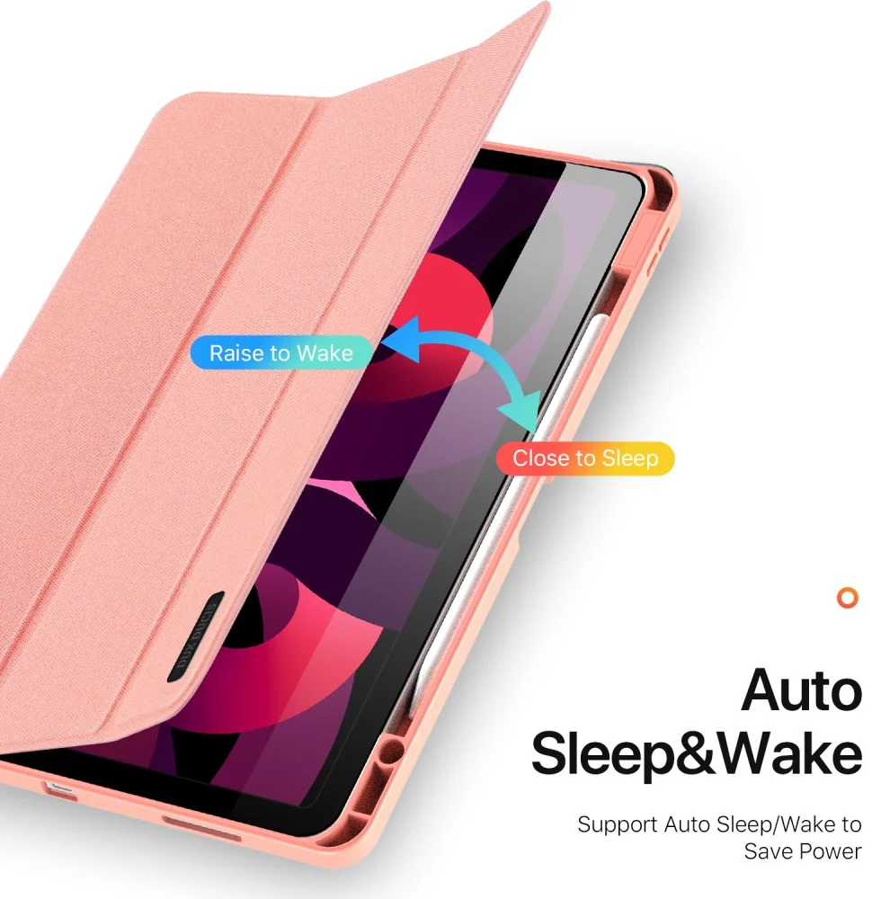 Dux Ducis Domo Apple iPad Air 13 (24/25) Hoes Tri-Fold Book Case Roze afbeelding 2