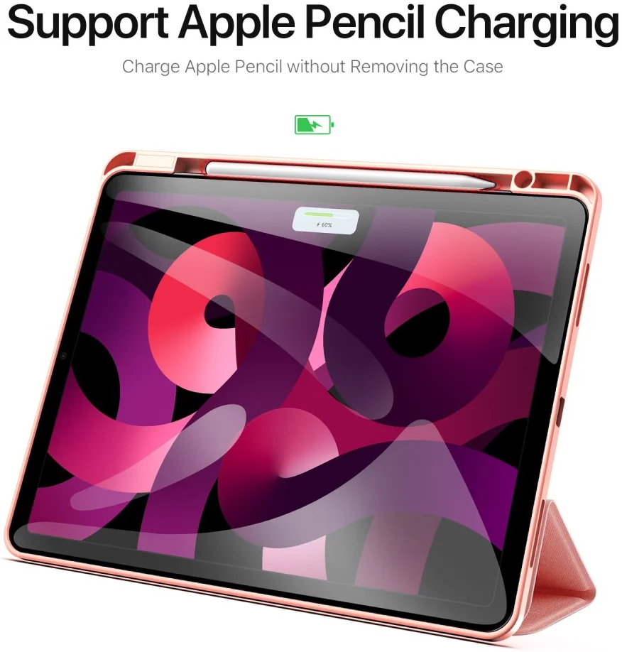 Dux Ducis Domo Apple iPad Air 13 (24/25) Hoes Tri-Fold Book Case Roze afbeelding 5