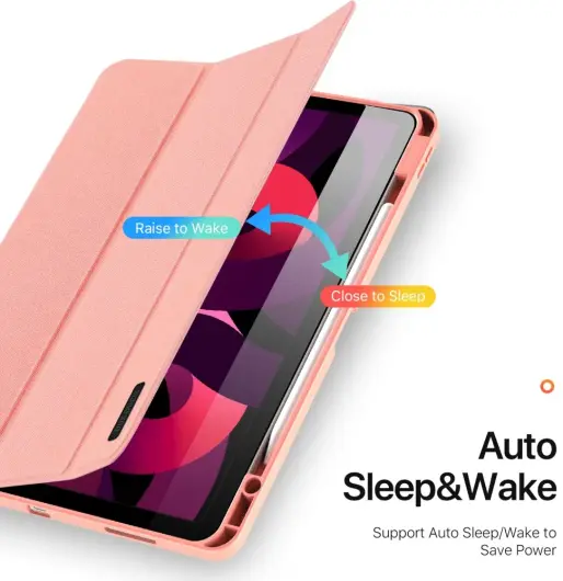 Dux Ducis Domo Apple iPad Air 13 (24/25) Hoes Tri-Fold Book Case Roze afbeelding 2