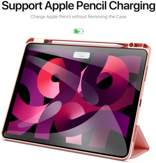 Dux Ducis Domo Apple iPad Air 13 (24/25) Hoes Tri-Fold Book Case Roze afbeelding 5