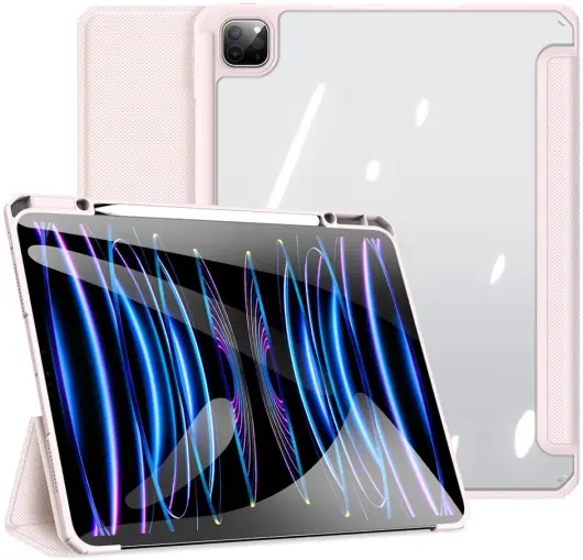 Dux Ducis Toby Apple iPad Pro 13 (2024) Hoes Tri-Fold Book Case Roze afbeelding 1