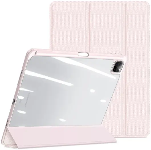Dux Ducis Toby Apple iPad Pro 13 (2024) Hoes Tri-Fold Book Case Roze afbeelding 7