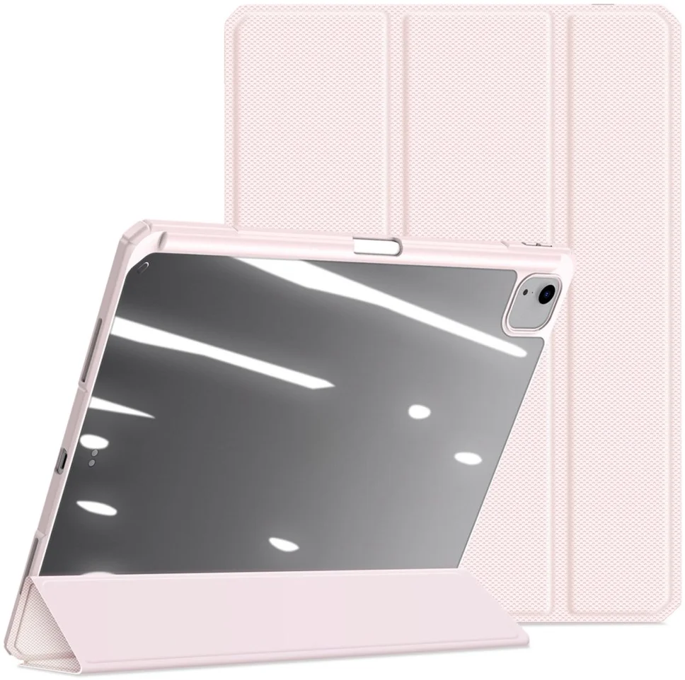 Dux Ducis Toby Apple iPad Air 13 (24/25) Hoes Tri-Fold Book Case Roze afbeelding 2