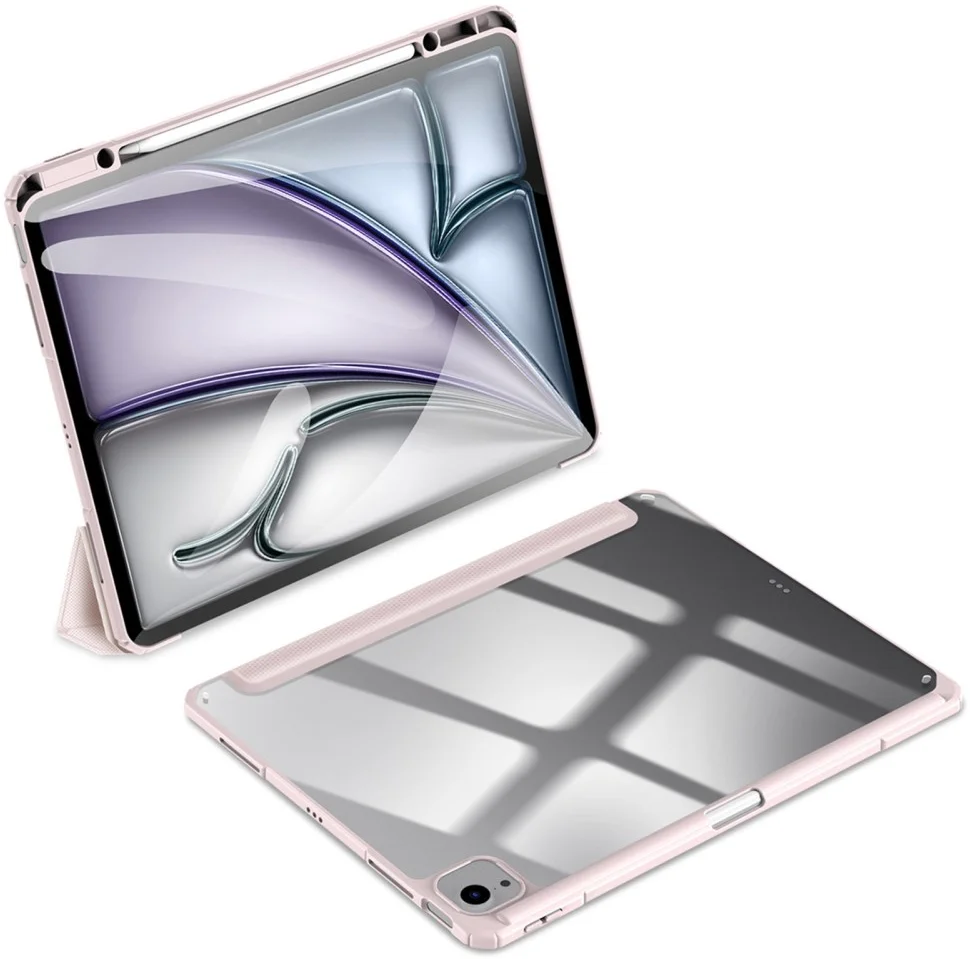 Dux Ducis Toby Apple iPad Air 13 (24/25) Hoes Tri-Fold Book Case Roze afbeelding 4