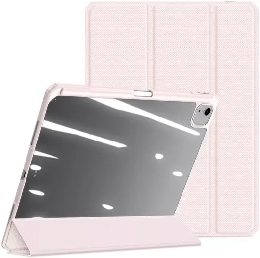 Dux Ducis Toby Apple iPad Air 13 (24/25) Hoes Tri-Fold Book Case Roze afbeelding 2