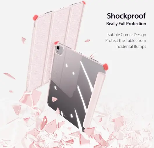 Dux Ducis Toby Apple iPad Air 13 (24/25) Hoes Tri-Fold Book Case Roze afbeelding 8