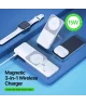 Duzzona 15W Draadloze MagSafe Oplader iPhone / AirPods (Pro) / Apple Watch Wit