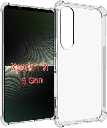 Sony Xperia 10 VI Hoesje Schokbestendig en Dun TPU Back Cover Transparant Hoesjes