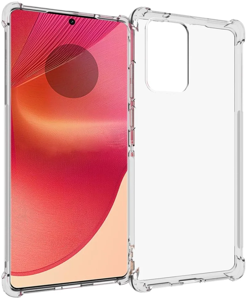 Motorola Edge 50 Fusion Hoesje Schokbestendig en Dun TPU Transparant afbeelding 1