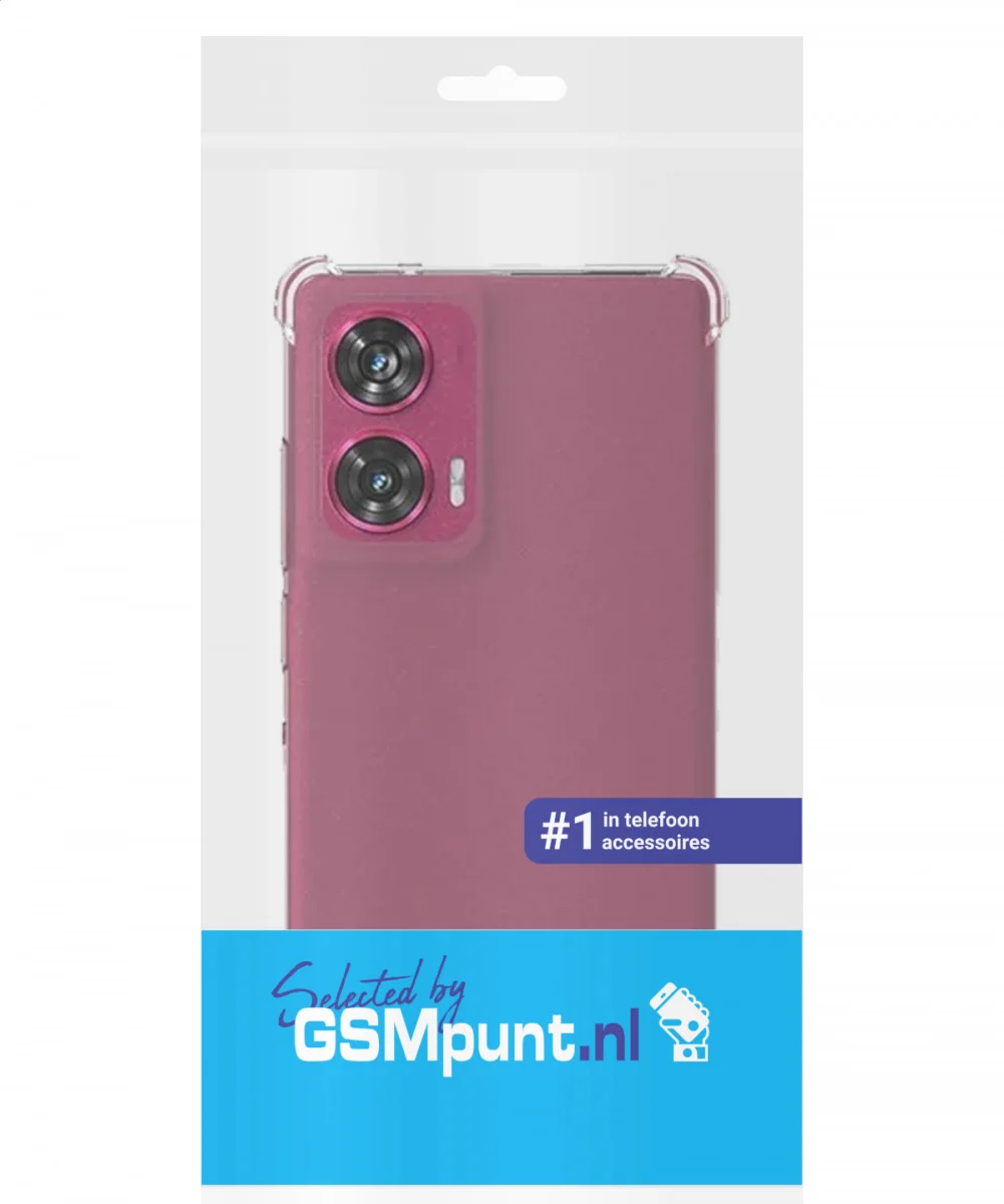 Motorola Edge 50 Fusion Hoesje Schokbestendig en Dun TPU Transparant afbeelding 5