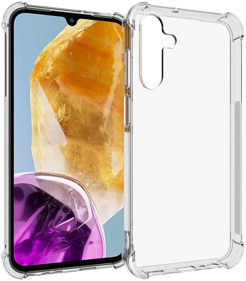 Samsung Galaxy M15 Hoesje Schokbestendig en Dun TPU Transparant afbeelding 1