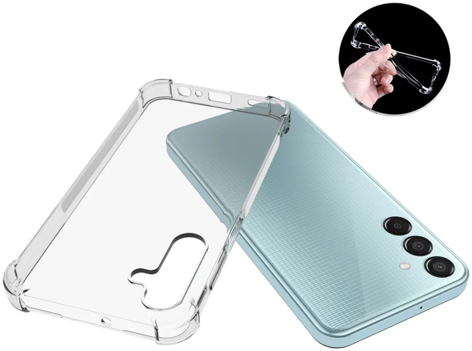 Samsung Galaxy M15 Hoesje Schokbestendig en Dun TPU Transparant afbeelding 4