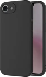 Apple iPhone 16e Hoesje Matte Back Cover Dun TPU Zwart afbeelding