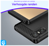 Sony Xperia 10 VI Hoesje Geborsteld TPU Flexibele Back Cover Zwart afbeelding 5