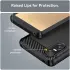 Sony Xperia 10 VI Hoesje Geborsteld TPU Flexibele Back Cover Zwart afbeelding 2