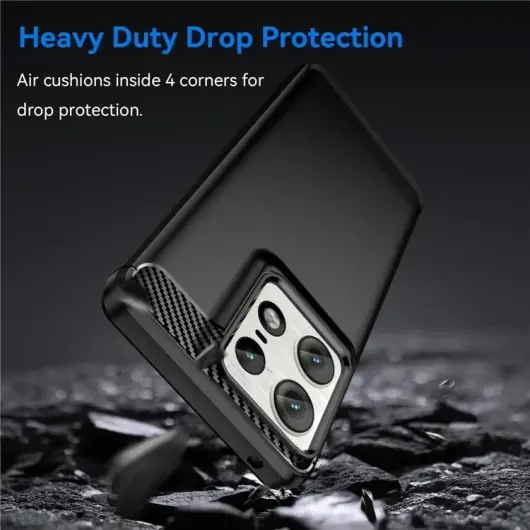 Motorola Edge 50 Pro Hoesje Geborsteld TPU Flexibele Back Cover Zwart afbeelding 6