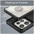Motorola Edge 50 Pro Hoesje Geborsteld TPU Flexibele Back Cover Zwart afbeelding 4