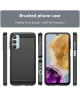 Samsung Galaxy M15 Hoesje Geborsteld TPU Flexibele Back Cover Zwart