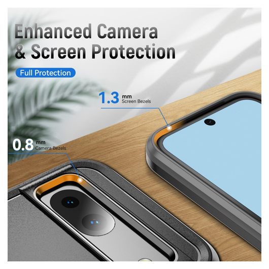 Google Pixel 8a Hoesje Schokbestendige Hardcase Back Cover Zwart afbeelding 7