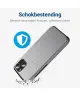 Apple iPhone 16e Hoesje met Slider Kaarthouder Back Cover Grijs