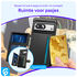 Google Pixel 8a 3 in 1 Back Cover Portemonnee Hoesje Zwart afbeelding 4