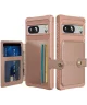 Google Pixel 8a 3 in 1 Back Cover Portemonnee Hoesje Roze