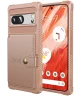 Google Pixel 8a 3 in 1 Back Cover Portemonnee Hoesje Roze