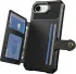 Apple iPhone 16e 3 in 1 Back Cover Portemonnee Hoesje Zwart afbeelding 7