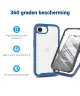 Apple iPhone 16e Hoesje Full Protect 360° Cover Hybride Blauw