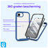 Apple iPhone 16e Hoesje Full Protect 360° Cover Hybride Blauw afbeelding 2