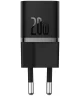 Baseus GaN5 20W Compacte Fast Charger Mini USB-C Zwart
