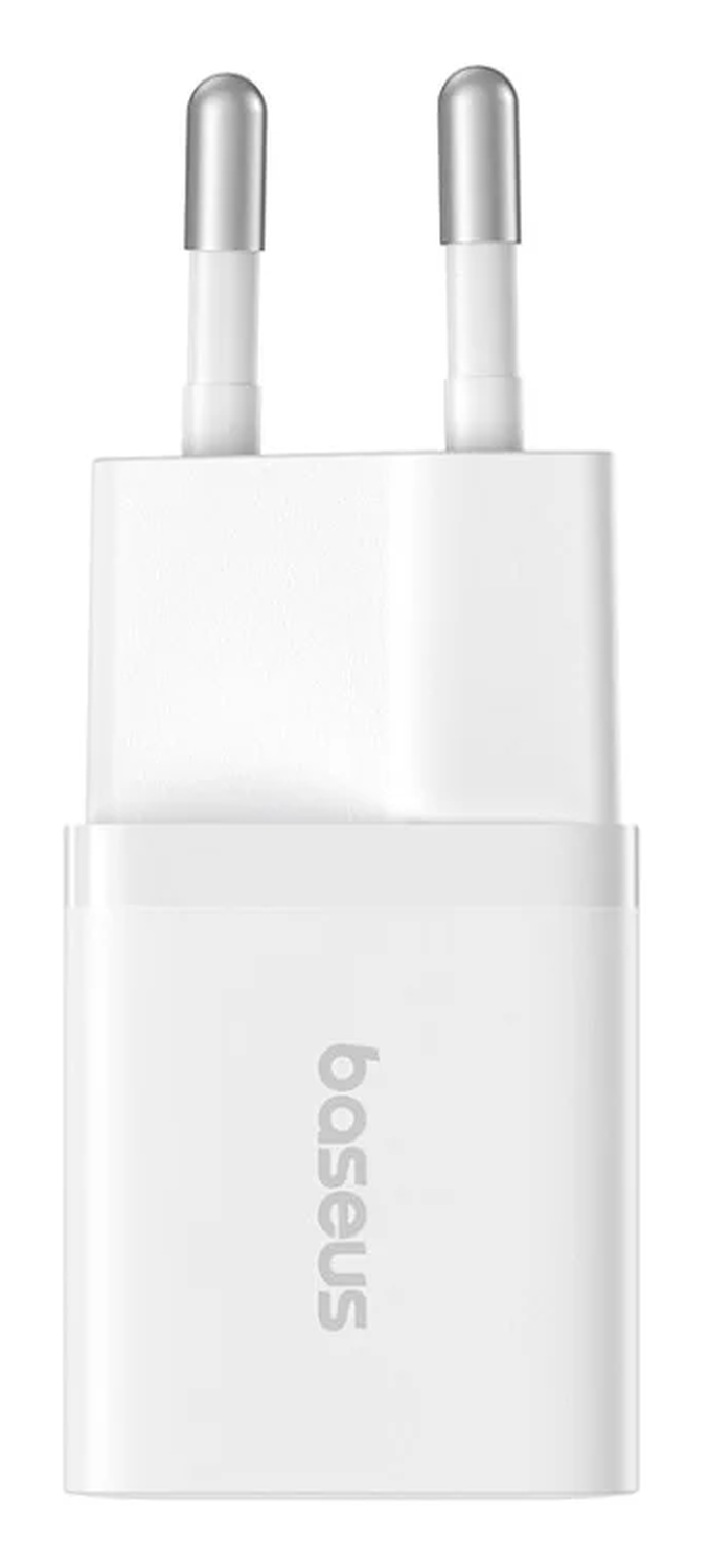 Baseus GaN5 25W Compacte Fast Charger Mini met USB-C naar USB-C Kabel 1M Wit afbeelding 2