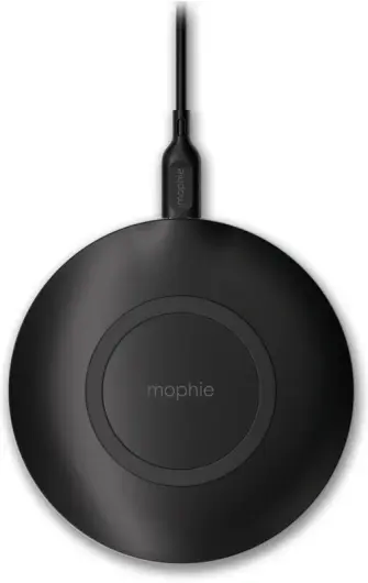 Mophie Essentials Wireless Charger Pad 15W Draadloze Oplader Zwart afbeelding 2