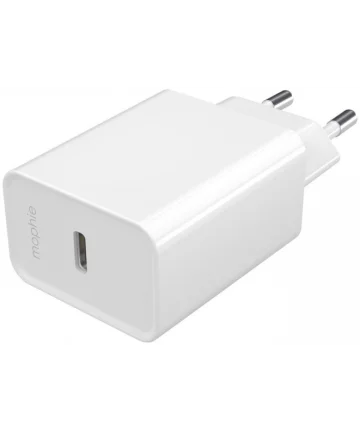 Mophie Essentials Duurzame USB-C Power Adapter 20W Wit Opladers