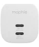 Mophie Essentials 50W USB-C Oplader Power Delivery Snellader Wit