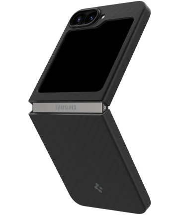 Spigen Air Skin Samsung Galaxy Z Flip 6 Hoesje Back Cover Carbon Zwart Hoesjes