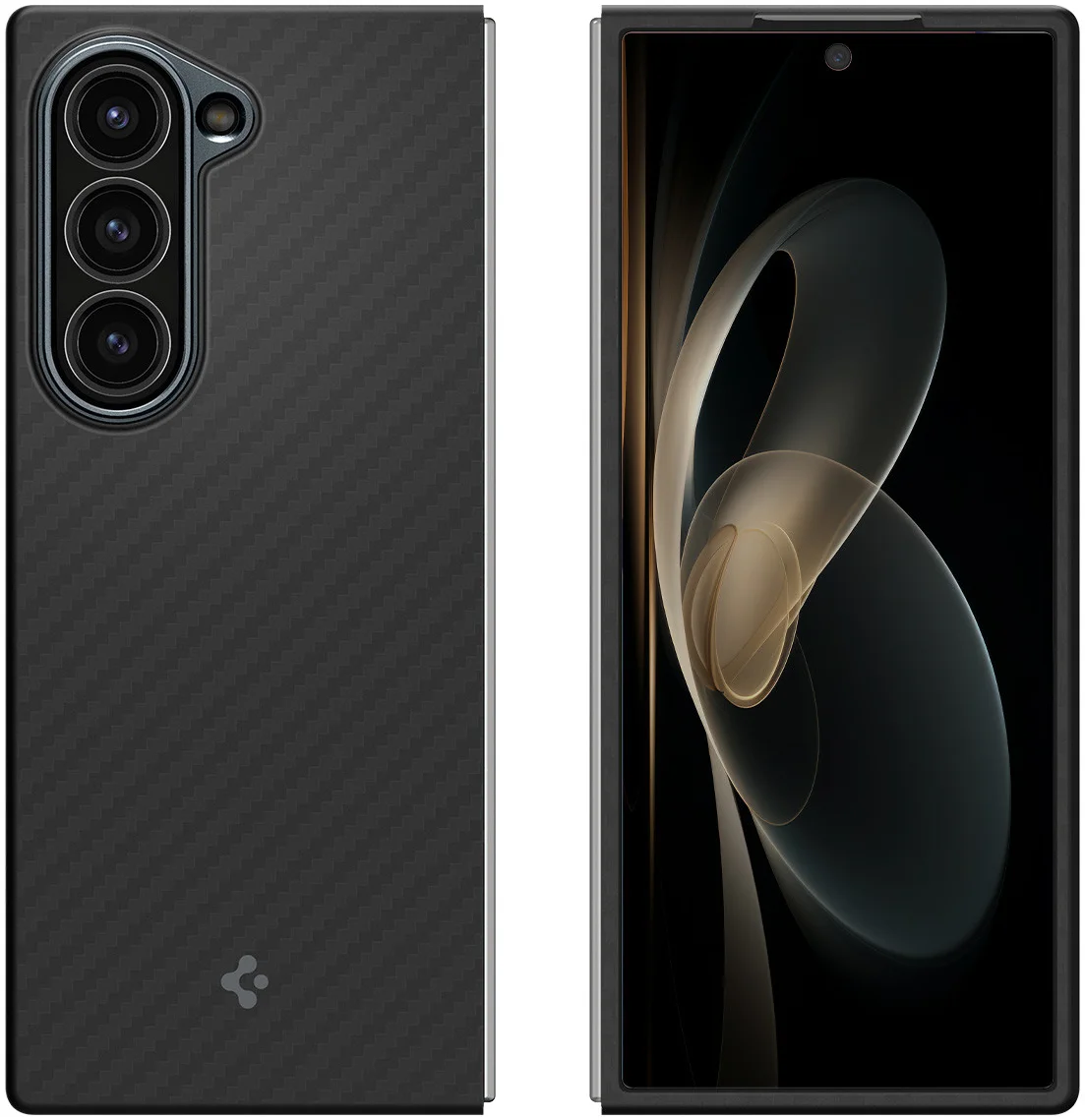 Spigen Air Skin Samsung Galaxy Z Fold 6 Hoesje Back Cover Aramid Zwart afbeelding 10
