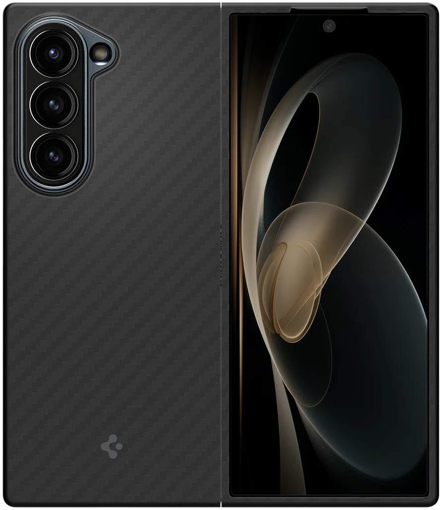 Spigen Air Skin Samsung Galaxy Z Fold 6 Hoesje Back Cover Aramid Zwart afbeelding 11