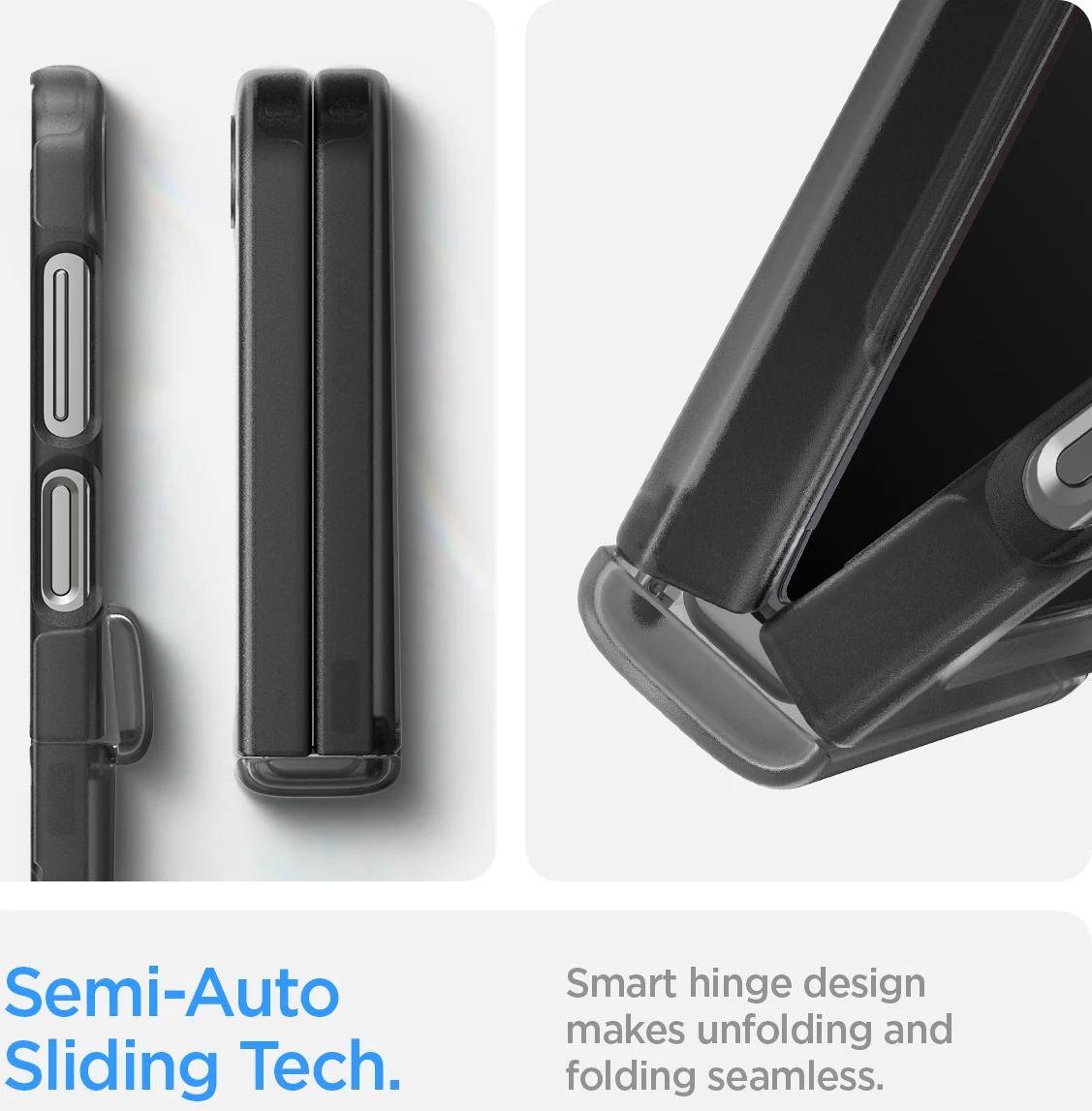Spigen Ultra Hybrid Pro Samsung Galaxy Z Flip 6 Hoesje Back Cover Grijs afbeelding 5
