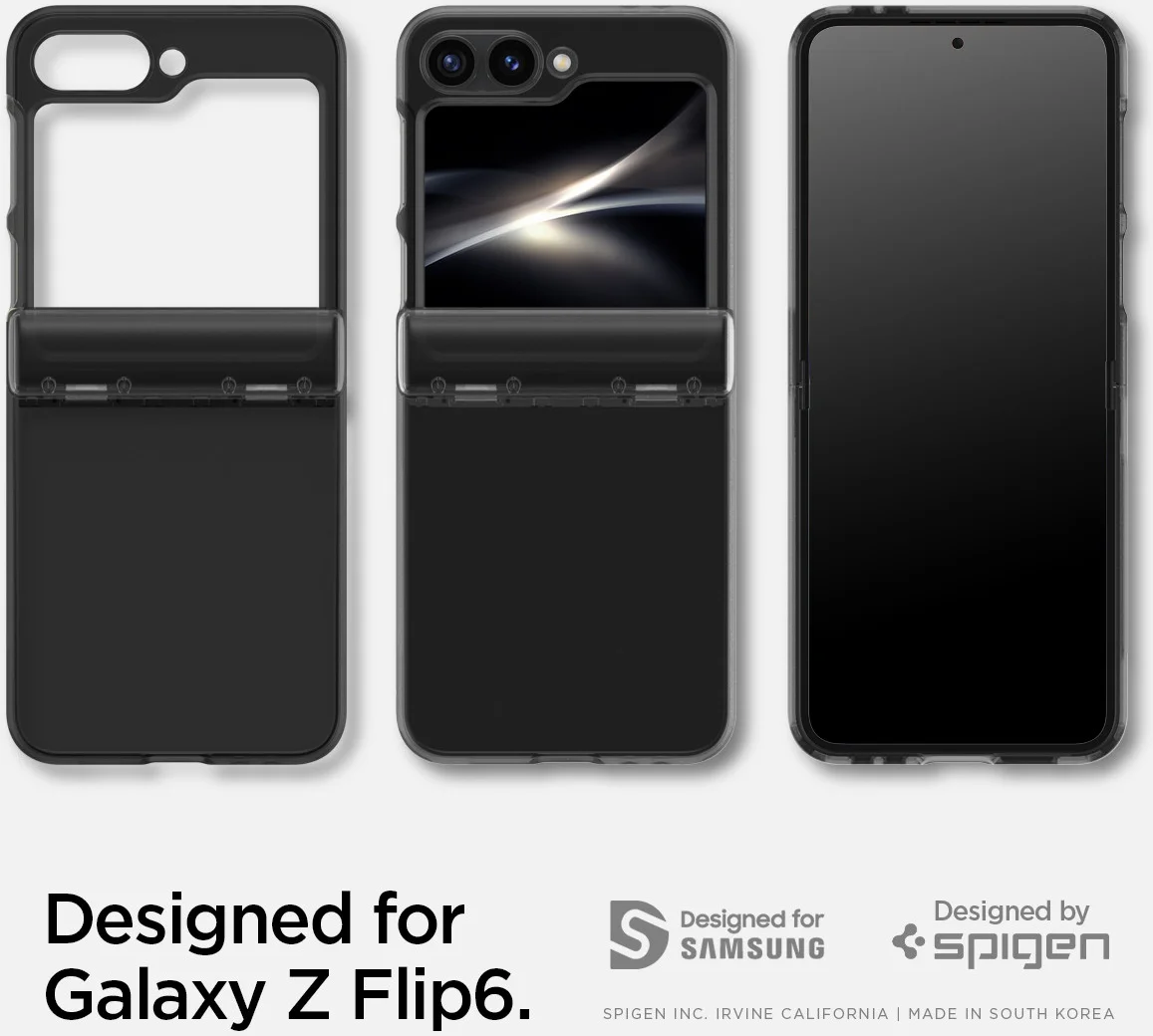 Spigen Ultra Hybrid Pro Samsung Galaxy Z Flip 6 Hoesje Back Cover Grijs afbeelding 8