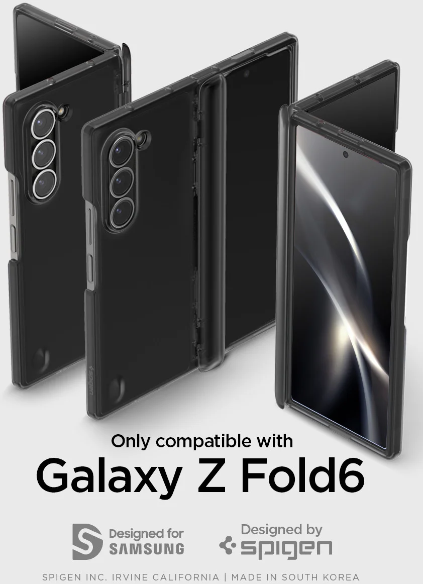 Spigen Ultra Hybrid Pro Samsung Galaxy Z Fold 6 Hoesje Back Cover Grijs afbeelding 8