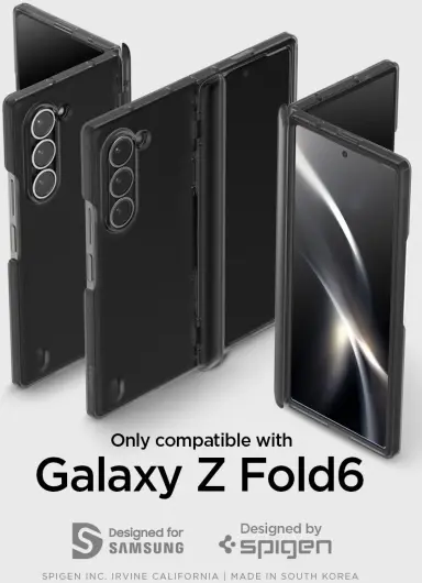 Spigen Ultra Hybrid Pro Samsung Galaxy Z Fold 6 Hoesje Back Cover Grijs afbeelding 8