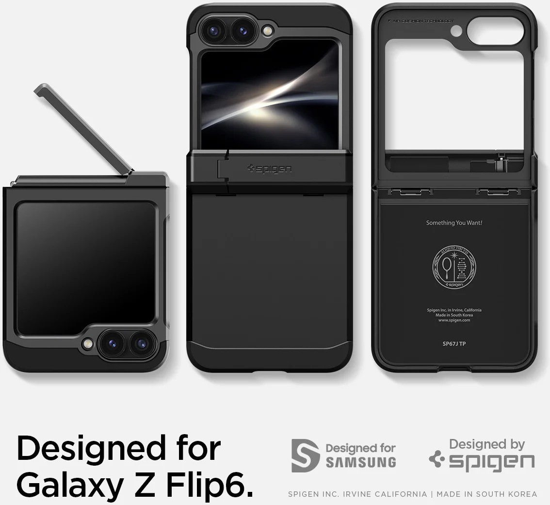 Spigen Tough Armor Pro Samsung Galaxy Z Flip 6 Hoesje Back Cover Zwart afbeelding 8