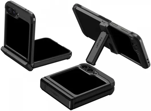 Spigen Tough Armor Pro Samsung Galaxy Z Flip 6 Hoesje Back Cover Zwart afbeelding 12