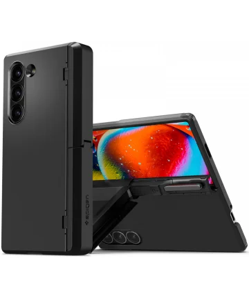 Spigen Tough Armor Pro Samsung Galaxy Z Fold 6 Hoesje Back Cover Zwart Hoesjes