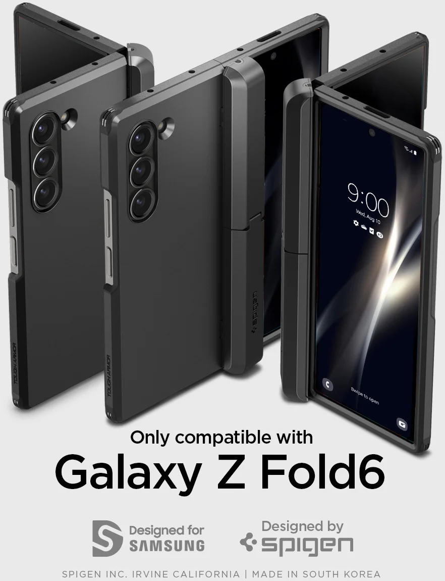 Spigen Tough Armor Pro Samsung Galaxy Z Fold 6 Hoesje Back Cover Zwart afbeelding 8
