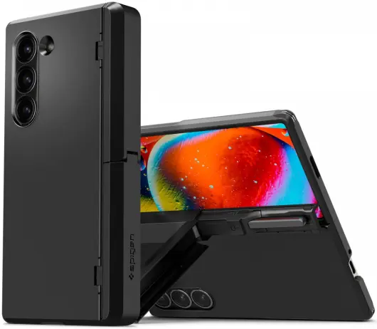 Spigen Tough Armor Pro Samsung Galaxy Z Fold 6 Hoesje Back Cover Zwart afbeelding 1