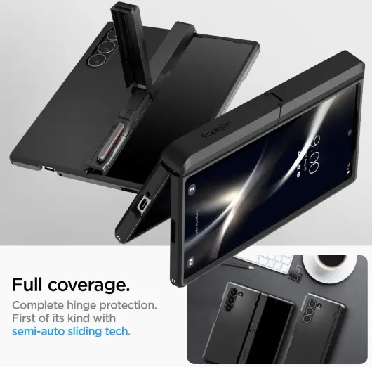 Spigen Tough Armor Pro Samsung Galaxy Z Fold 6 Hoesje Back Cover Zwart afbeelding 3