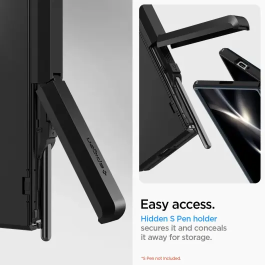 Spigen Tough Armor Pro Samsung Galaxy Z Fold 6 Hoesje Back Cover Zwart afbeelding 6