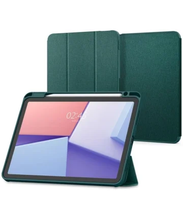 Spigen Urban Fit Apple iPad Air 13 (2024) Hoes Book Case Groen Hoesjes